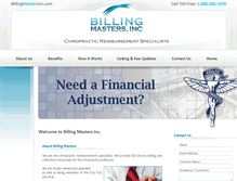 Tablet Screenshot of billingmastersinc.com